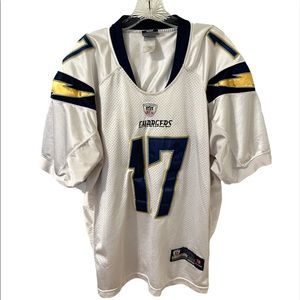 reebok NFL Official Players chargers 17 Rivers size 50 Shirt Jersey XXL Shirt